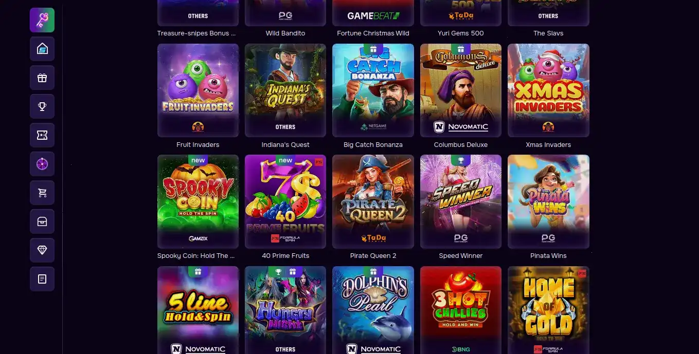 Мобильная версия Paradise casino на экране смартфона